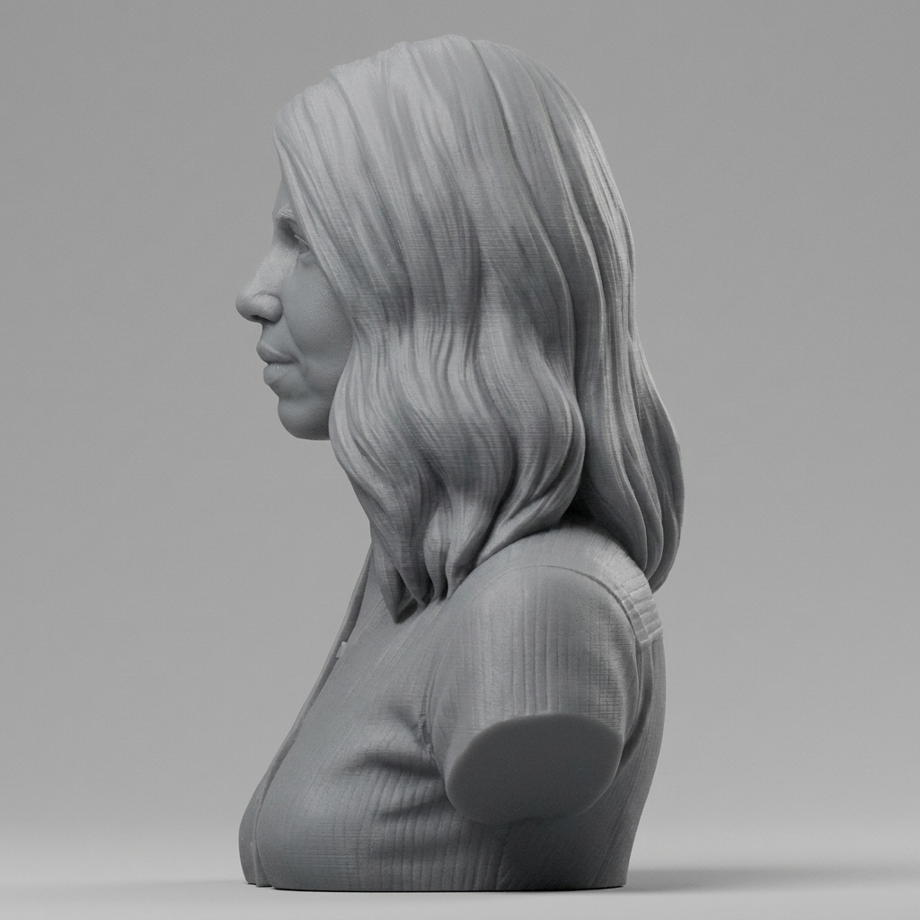 Renata Litvinova Russian Actress Bust 3D Model