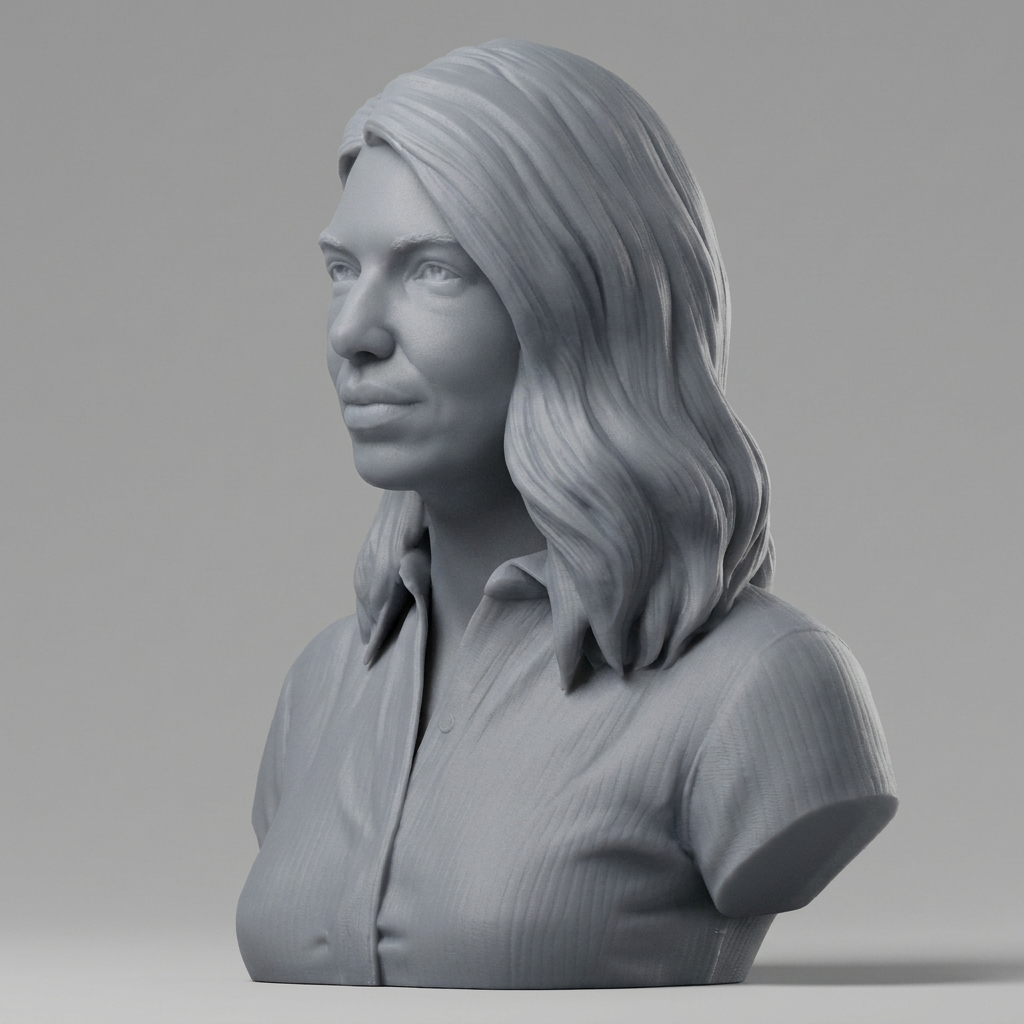 Renata Litvinova Russian Actress Bust 3D Model