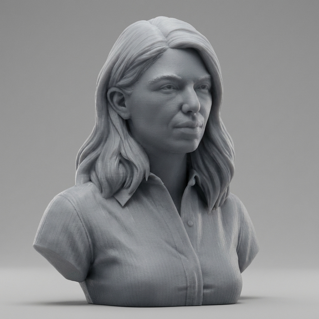 Renata Litvinova Russian Actress Bust 3D Model