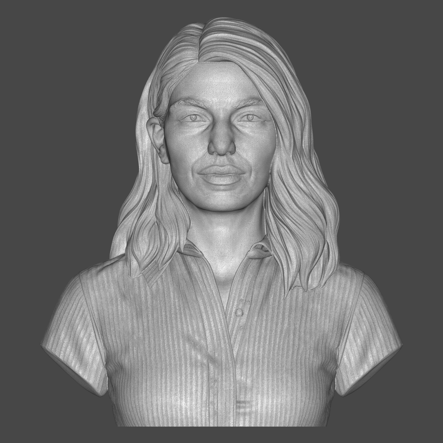 Renata Litvinova Russian Actress Bust 3D Model