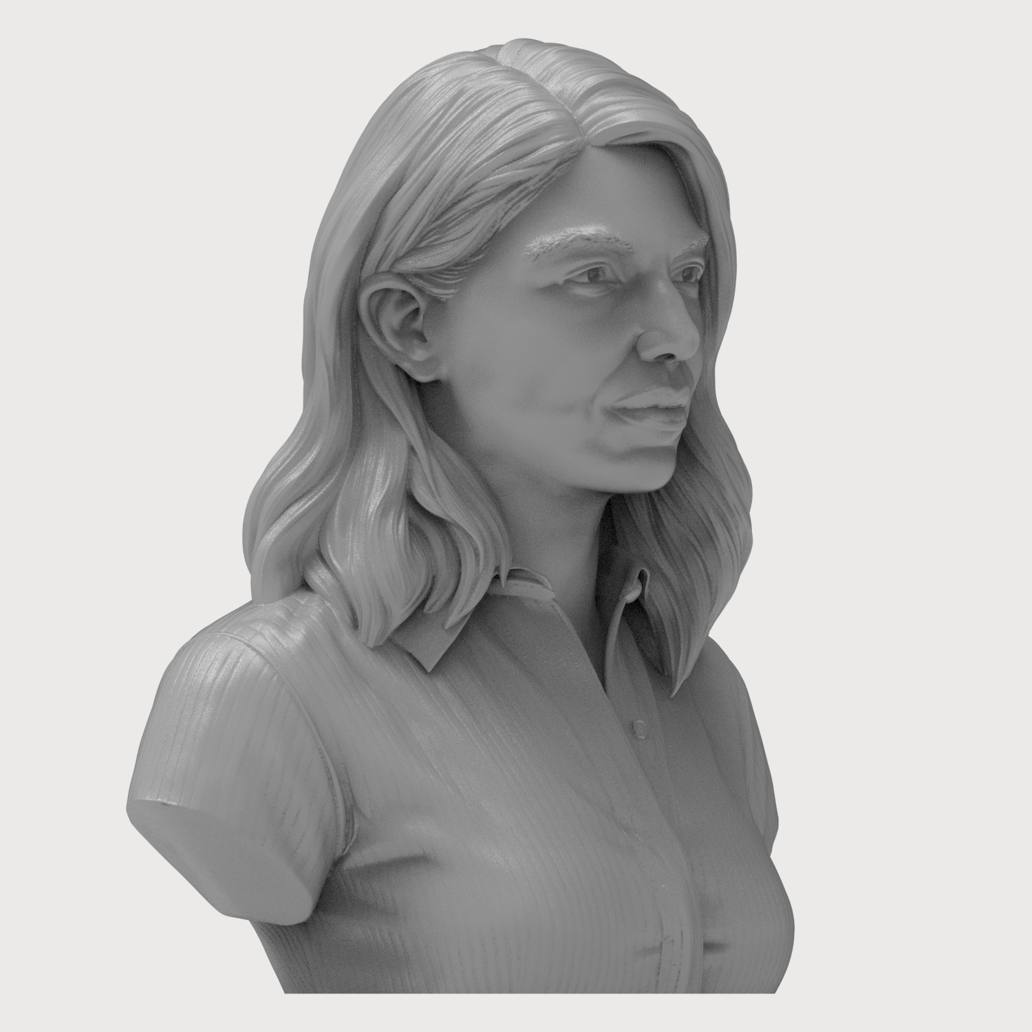 Renata Litvinova Russian Actress Bust 3D Model