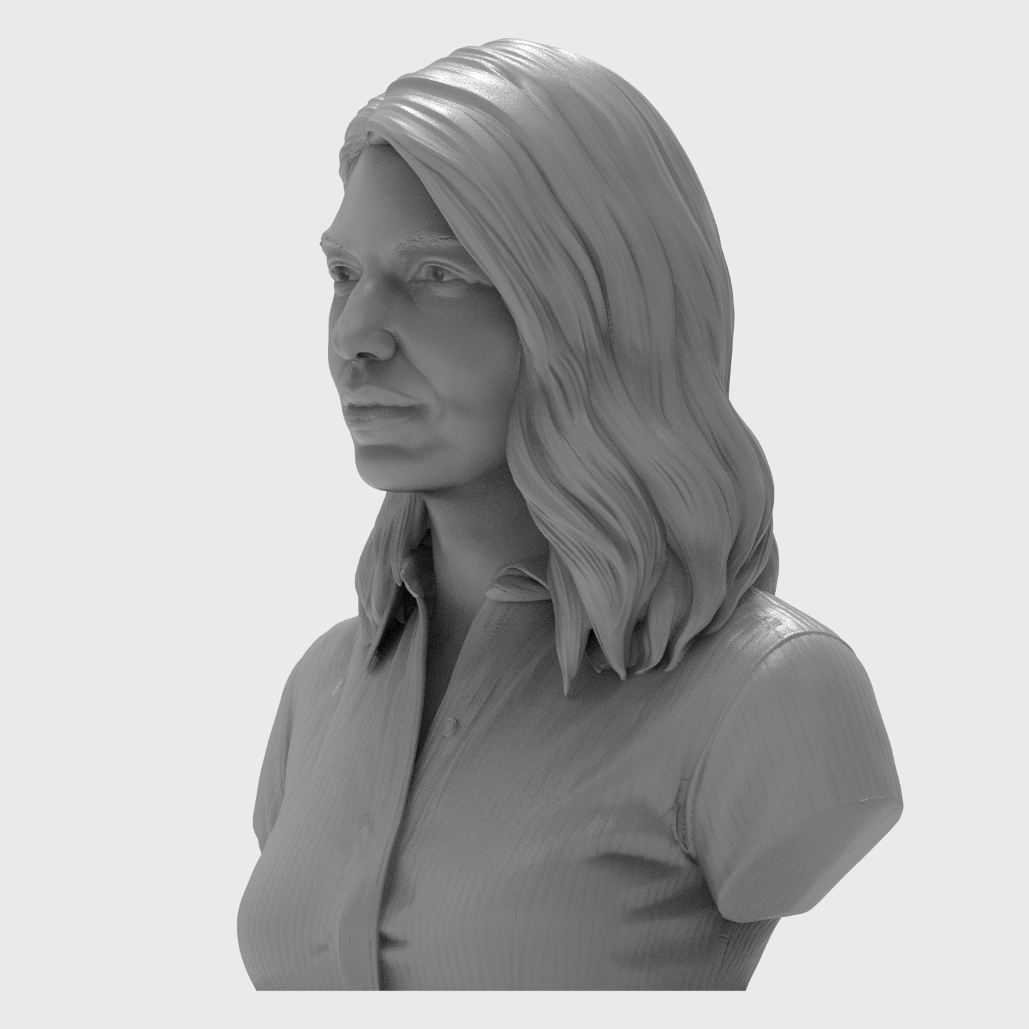 Renata Litvinova Russian Actress Bust 3D Model