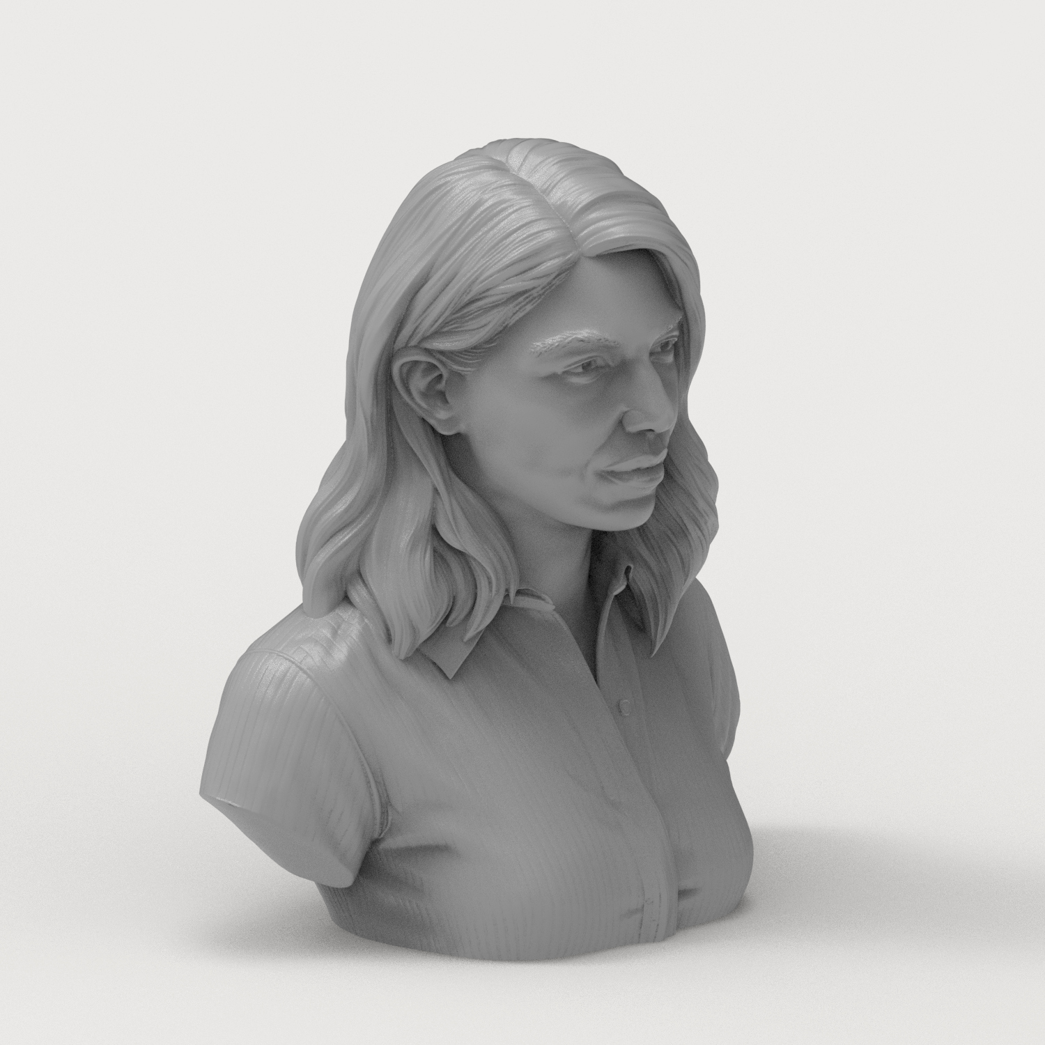 Renata Litvinova Russian Actress Bust 3D Model