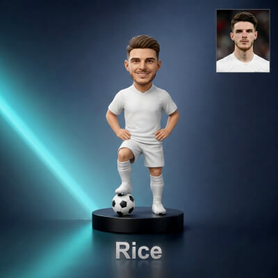 Rice Football Player Figurine 3D Print Model
