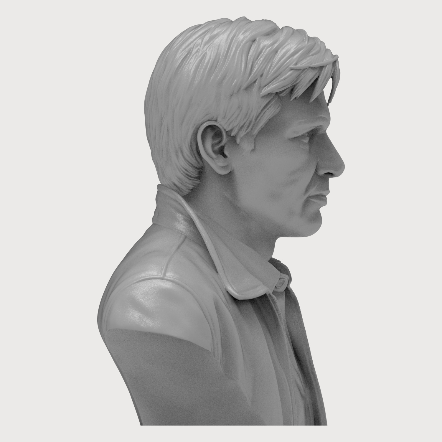 Rick Deckard Blade Runner 3D Printable Bust 3D Model