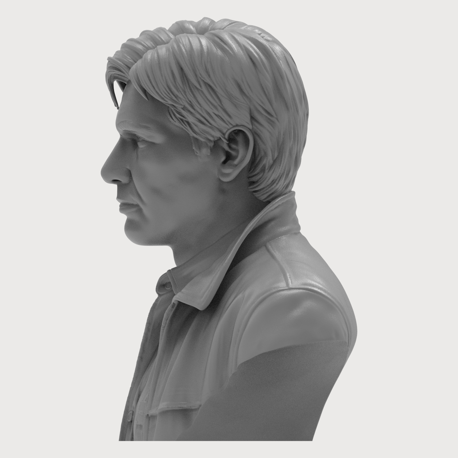 Rick Deckard Blade Runner 3D Printable Bust 3D Model