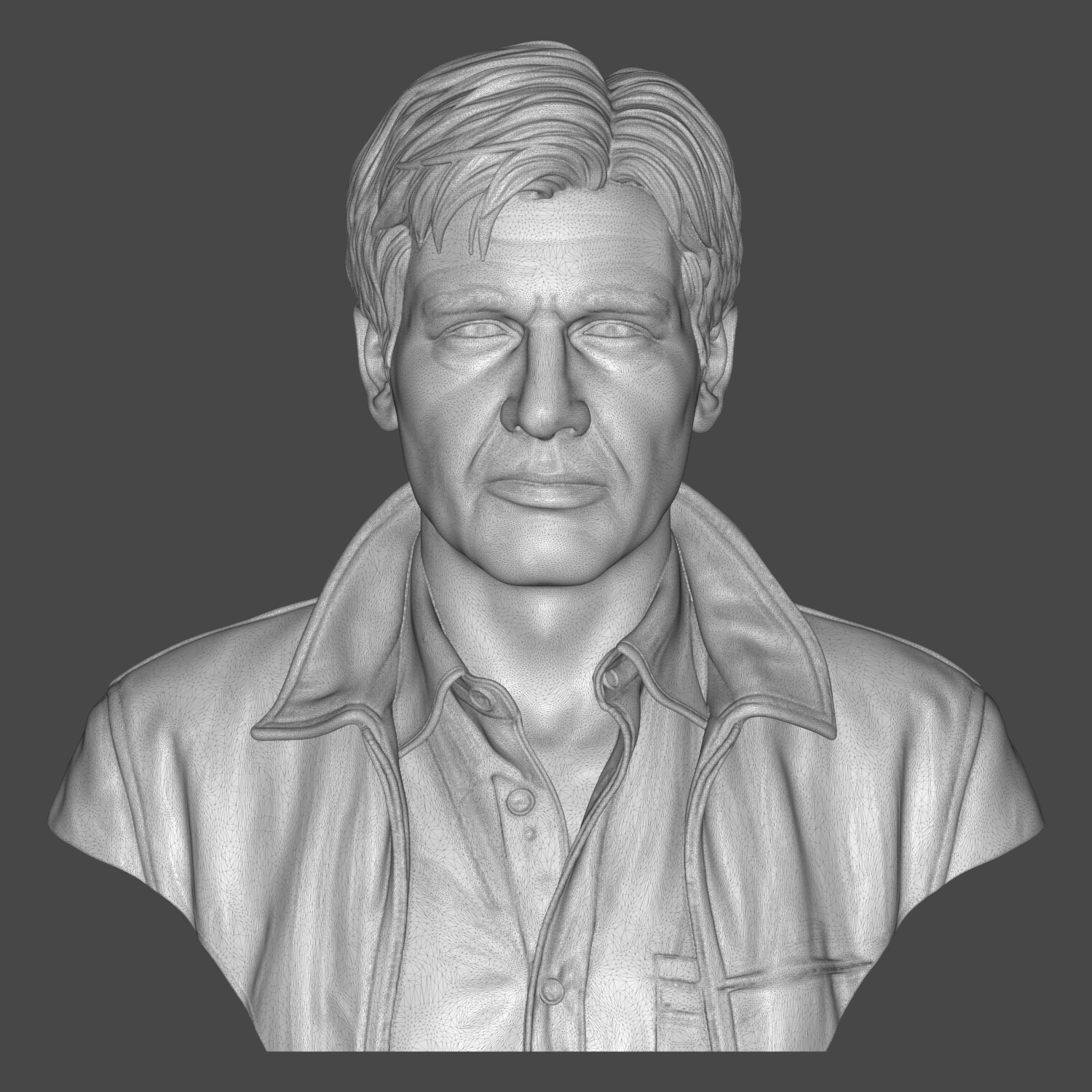 Rick Deckard Blade Runner 3D Printable Bust 3D Model