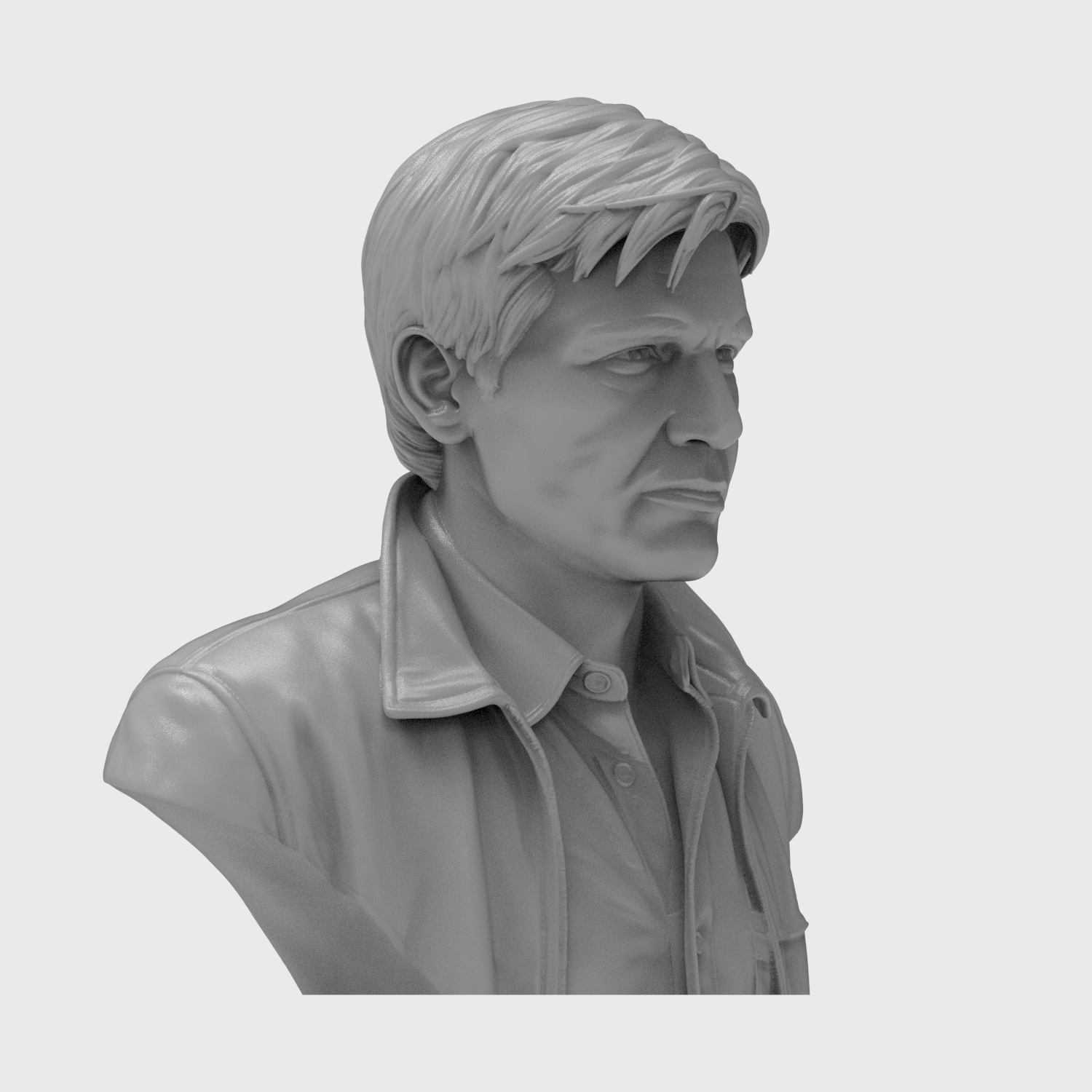 Rick Deckard Blade Runner 3D Printable Bust 3D Model
