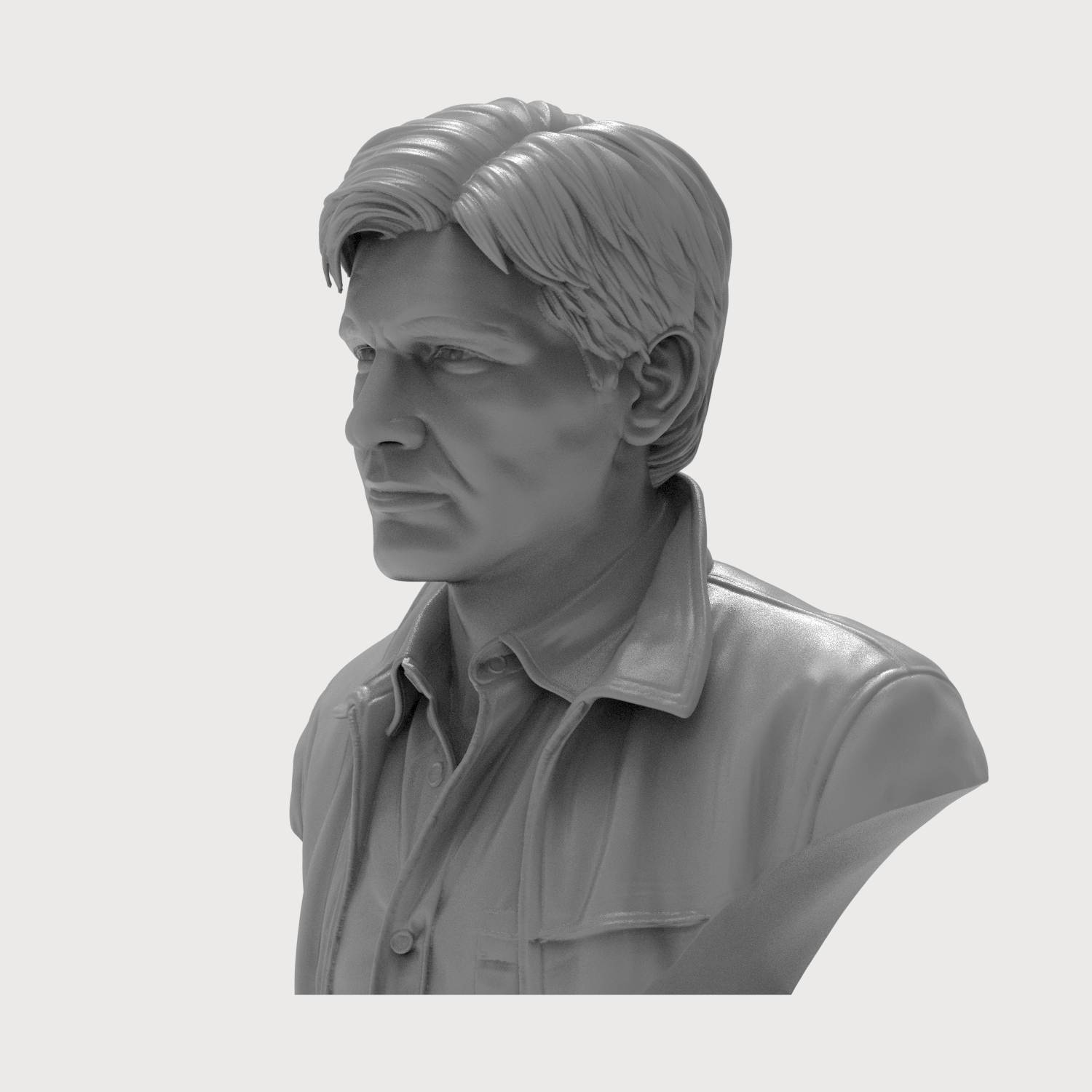 Rick Deckard Blade Runner 3D Printable Bust 3D Model