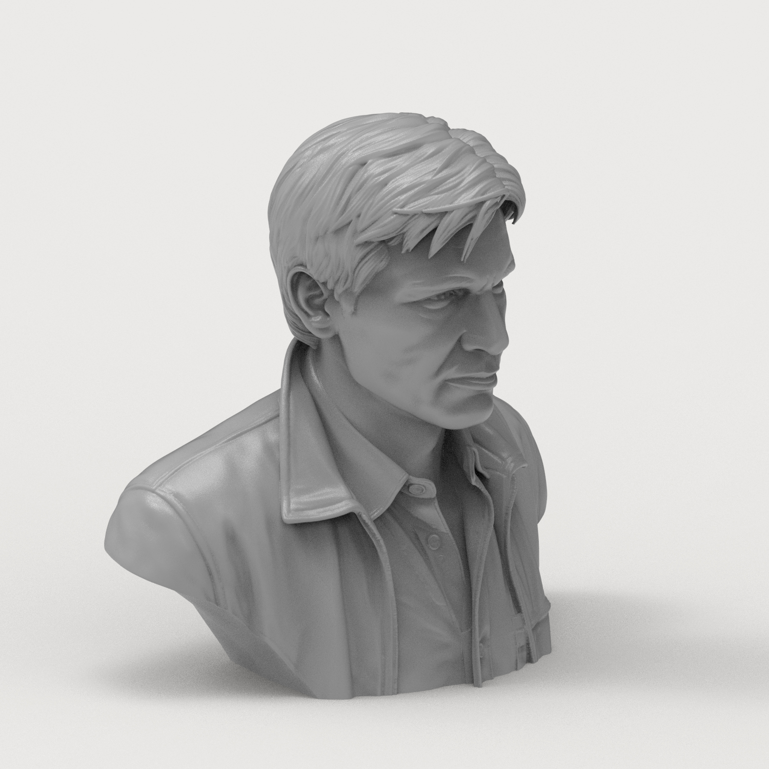 Rick Deckard Blade Runner 3D Printable Bust 3D Model