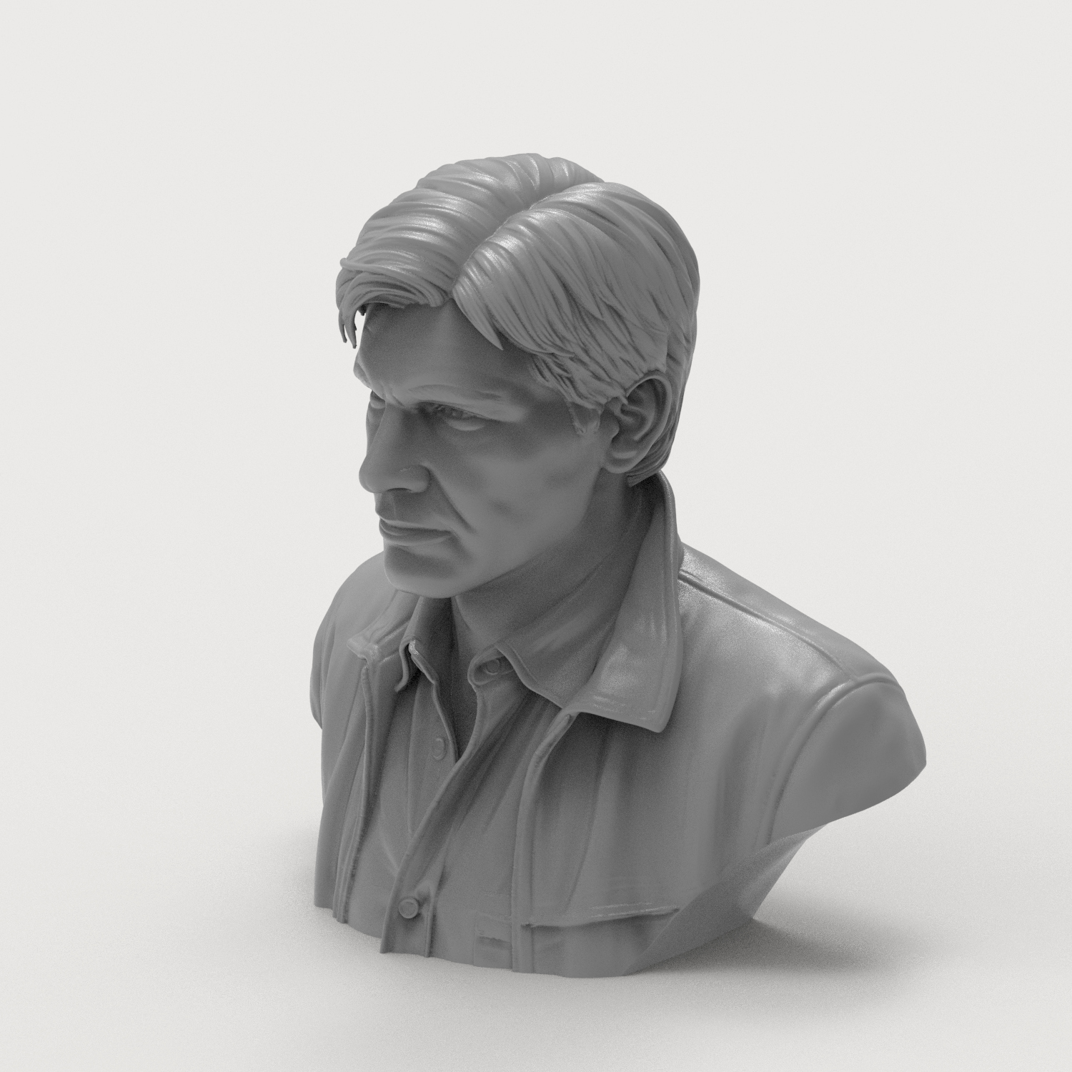 Rick Deckard Blade Runner 3D Printable Bust 3D Model