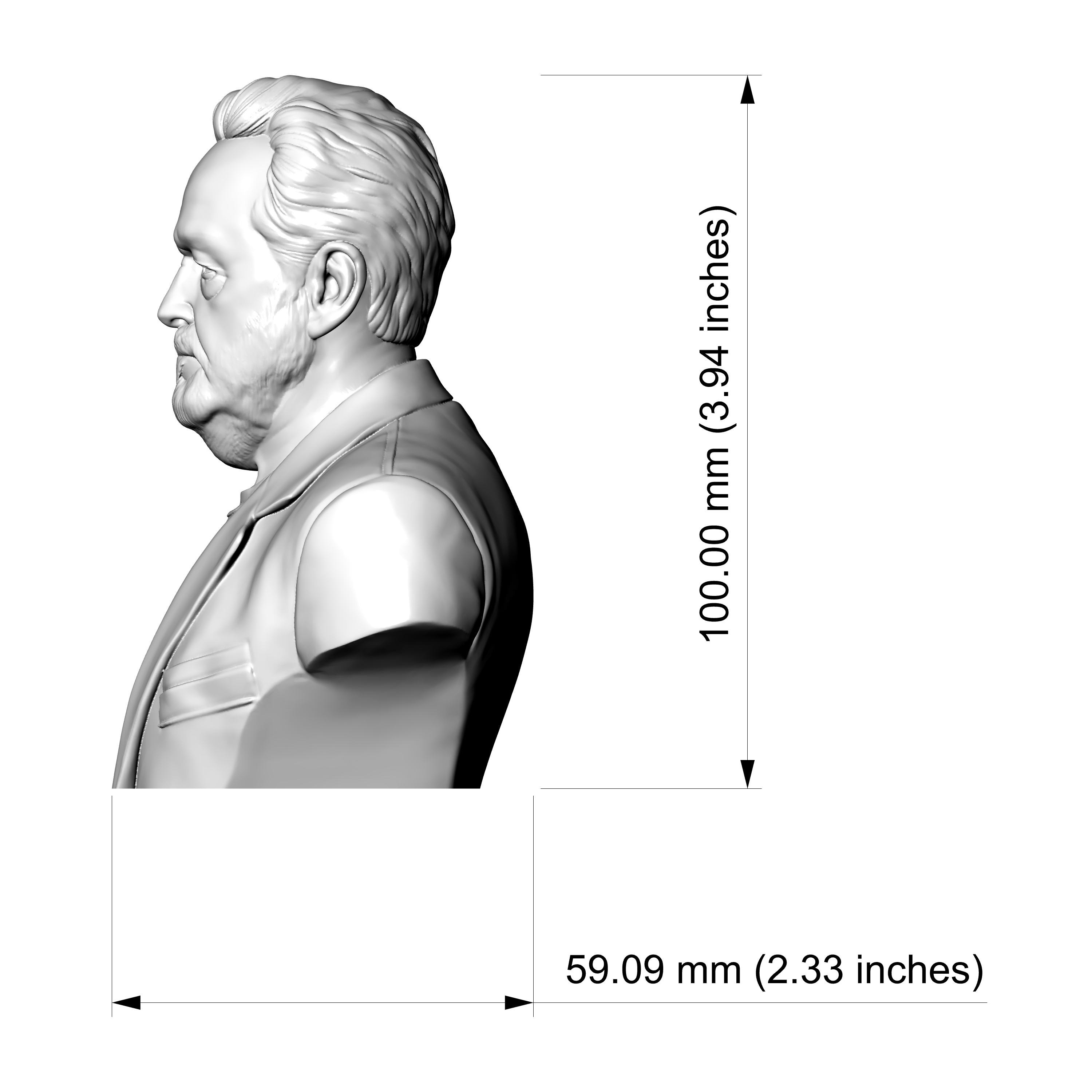 Ridley Scott Bust 3D Printable Model 3D Model
