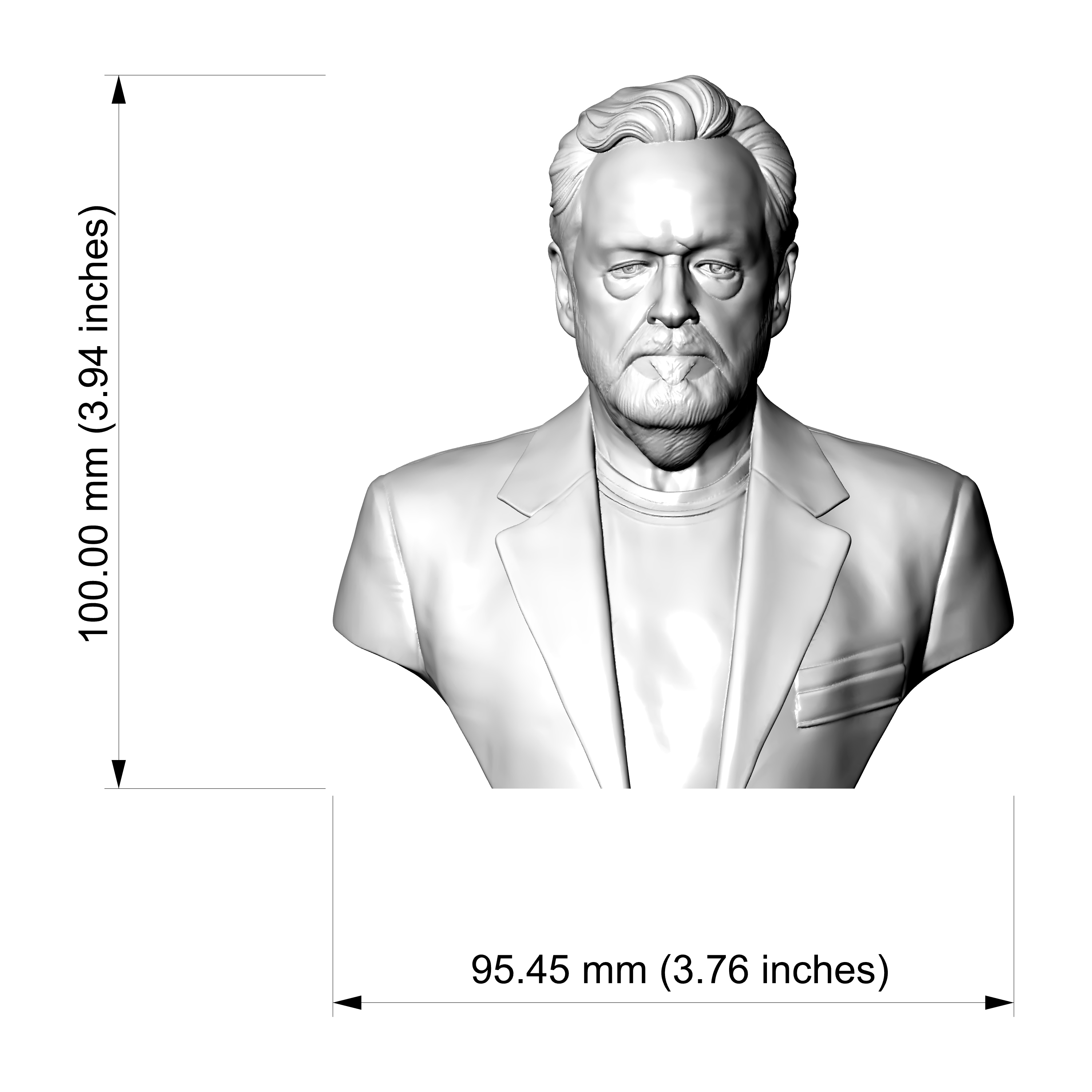Ridley Scott Bust 3D Printable Model 3D Model