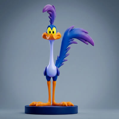 Road Runner Looney Tunes 3D Printable Figurine