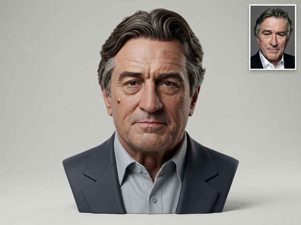Robert De Niro Bust 3D Model