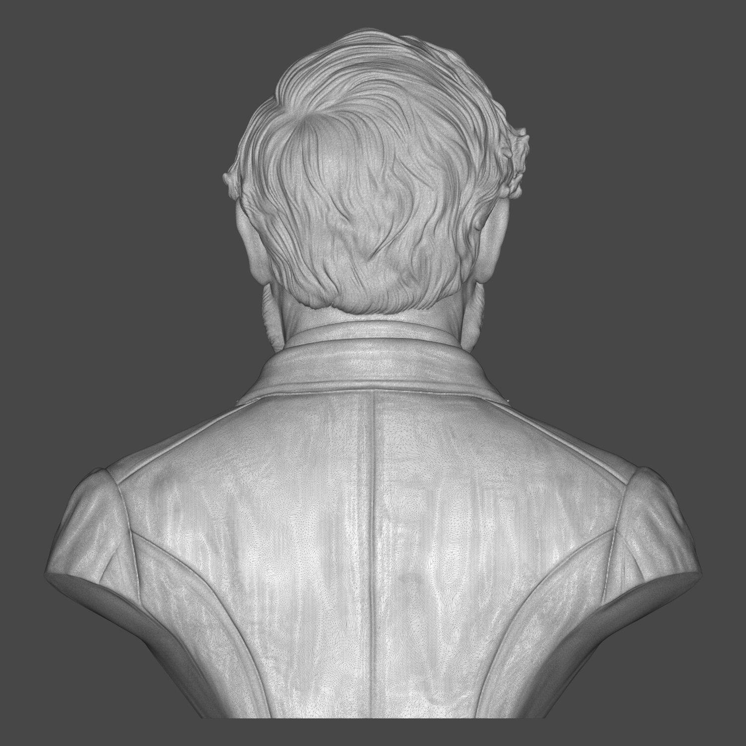 Robert E Lee Confederate General Historical Bust 3D Model