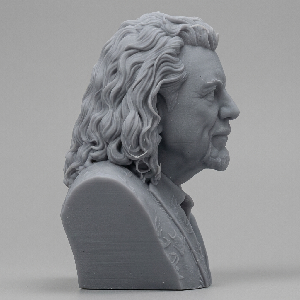 Robert Plant 3D Printable Bust 3D Model