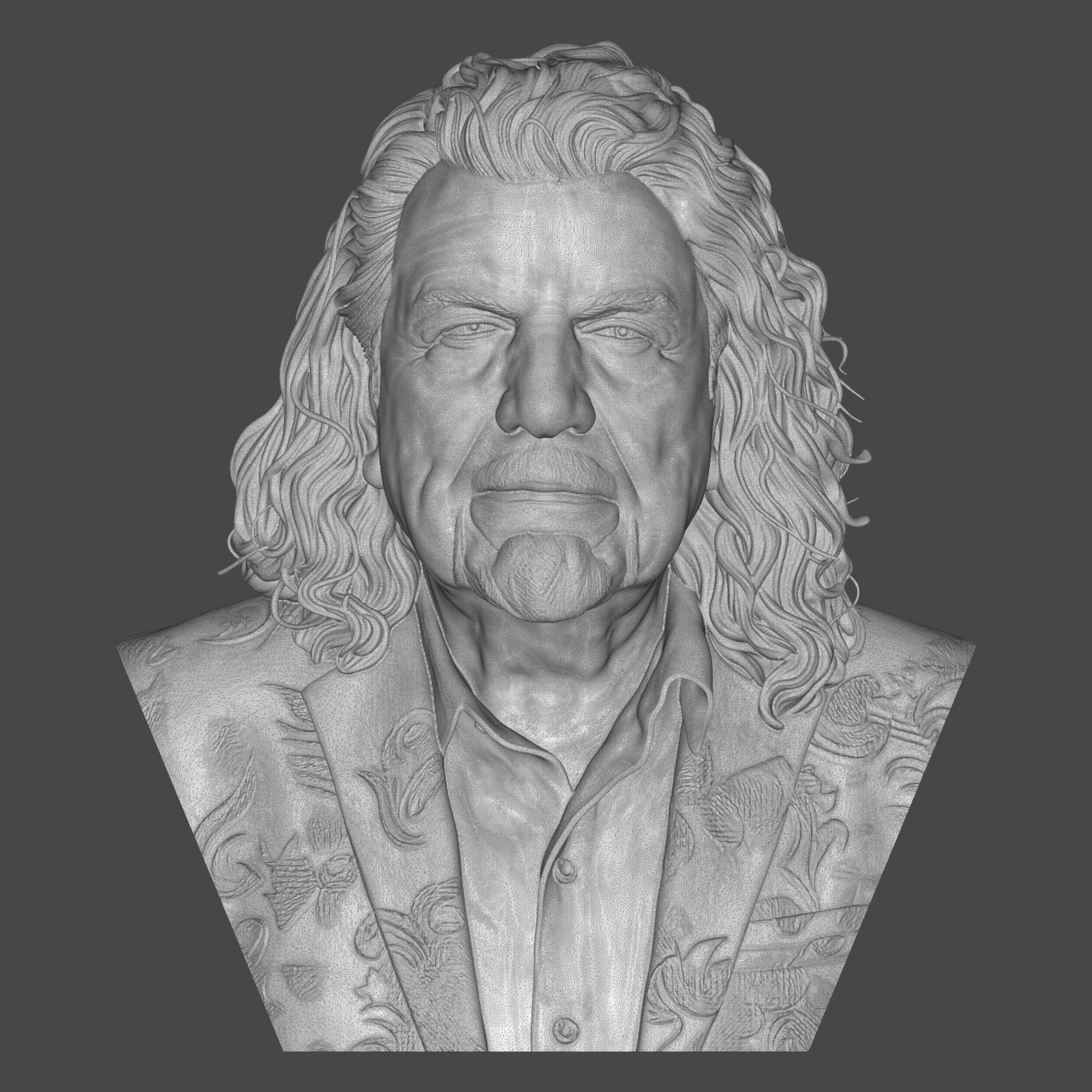 Robert Plant 3D Printable Bust 3D Model