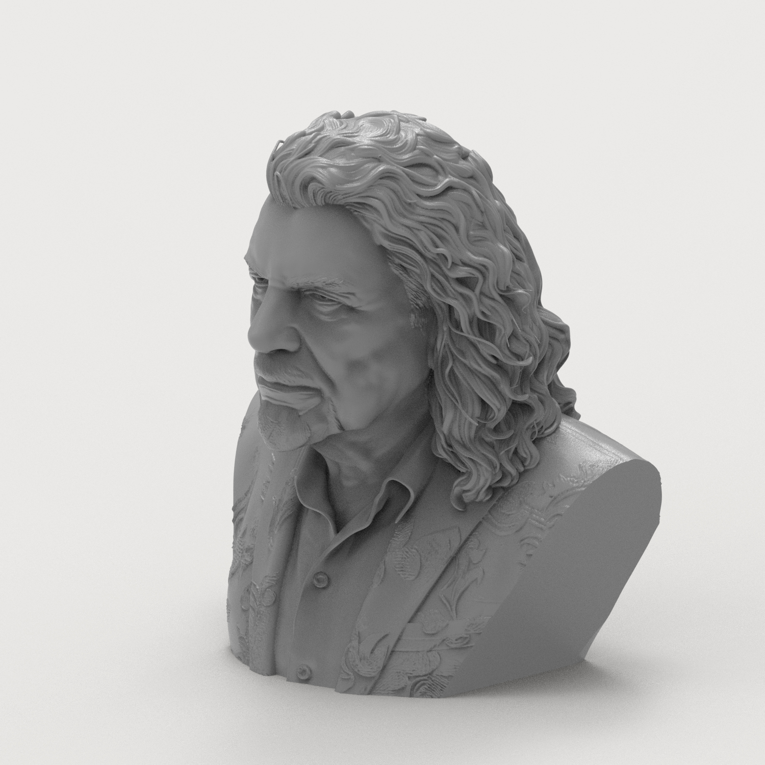 Robert Plant 3D Printable Bust 3D Model
