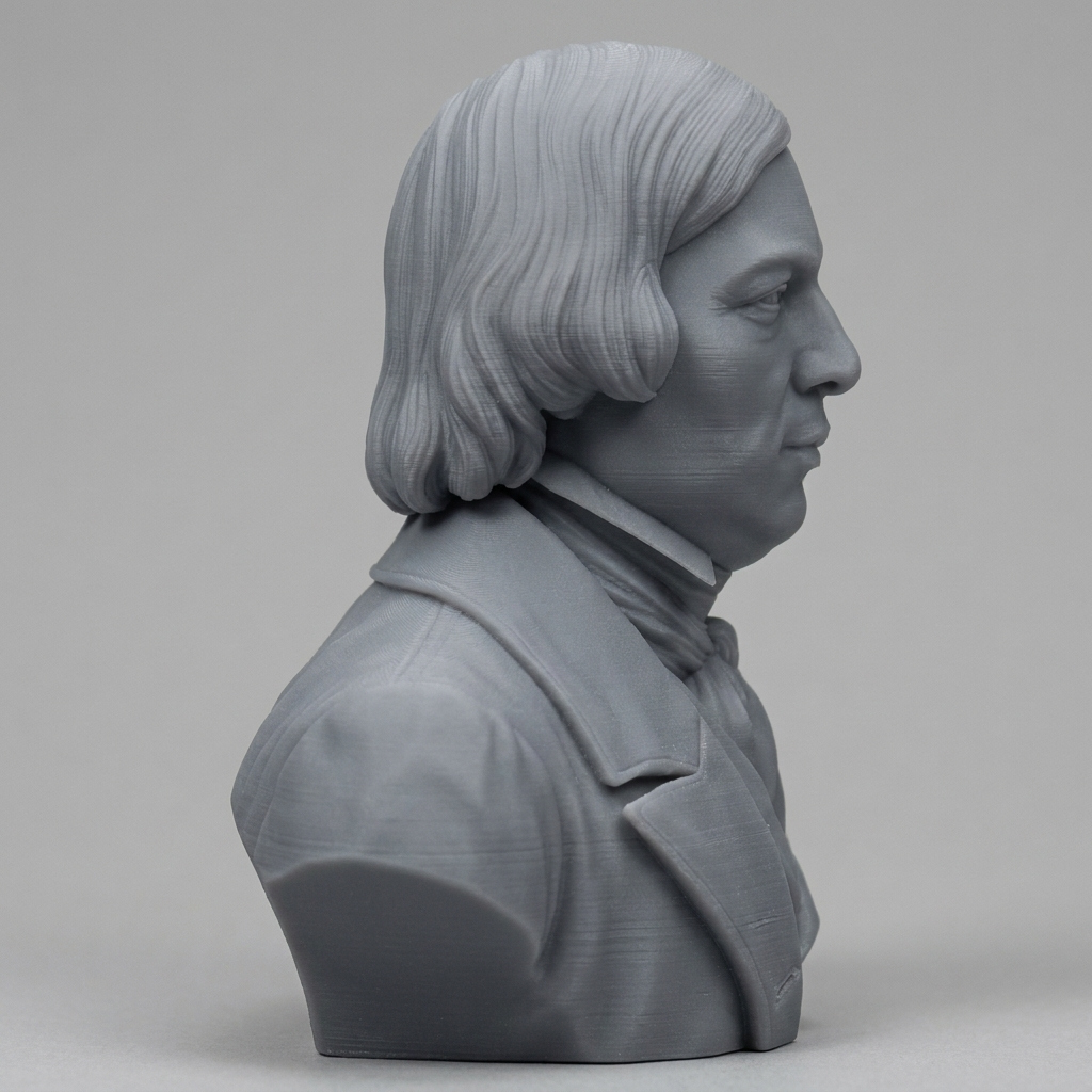 Robert Schumann 3D Printable Bust 3D Model