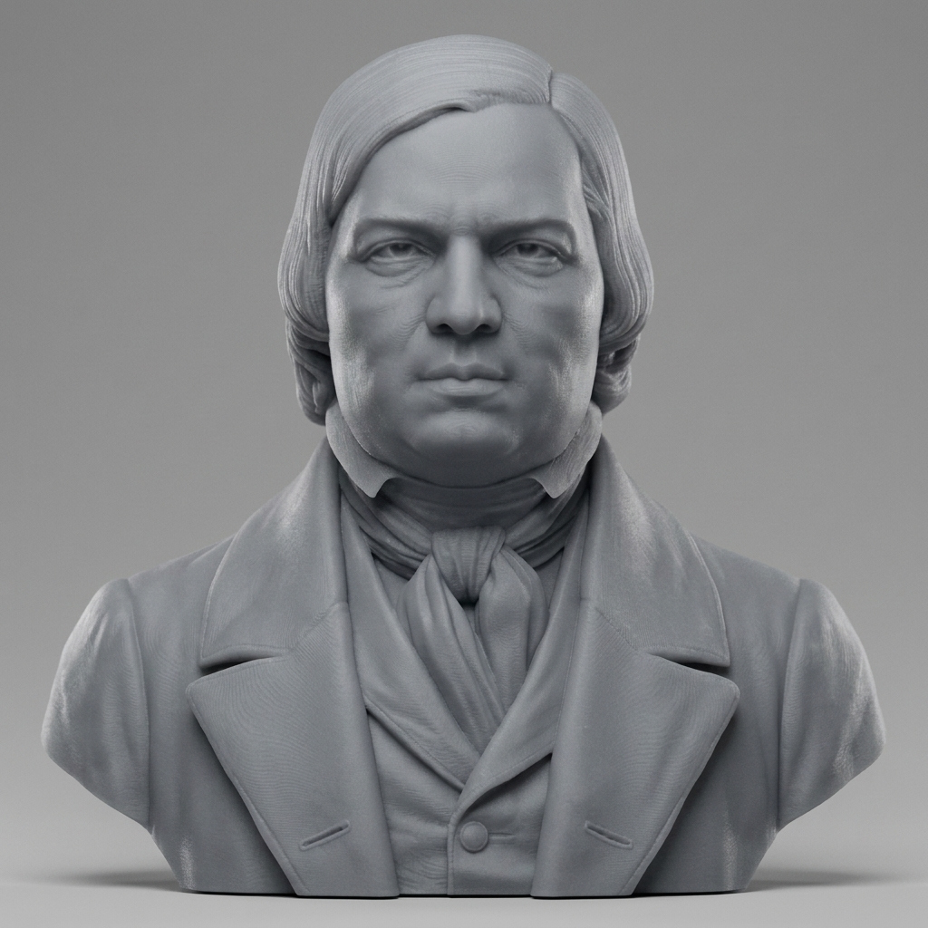 Robert Schumann 3D Printable Bust 3D Model