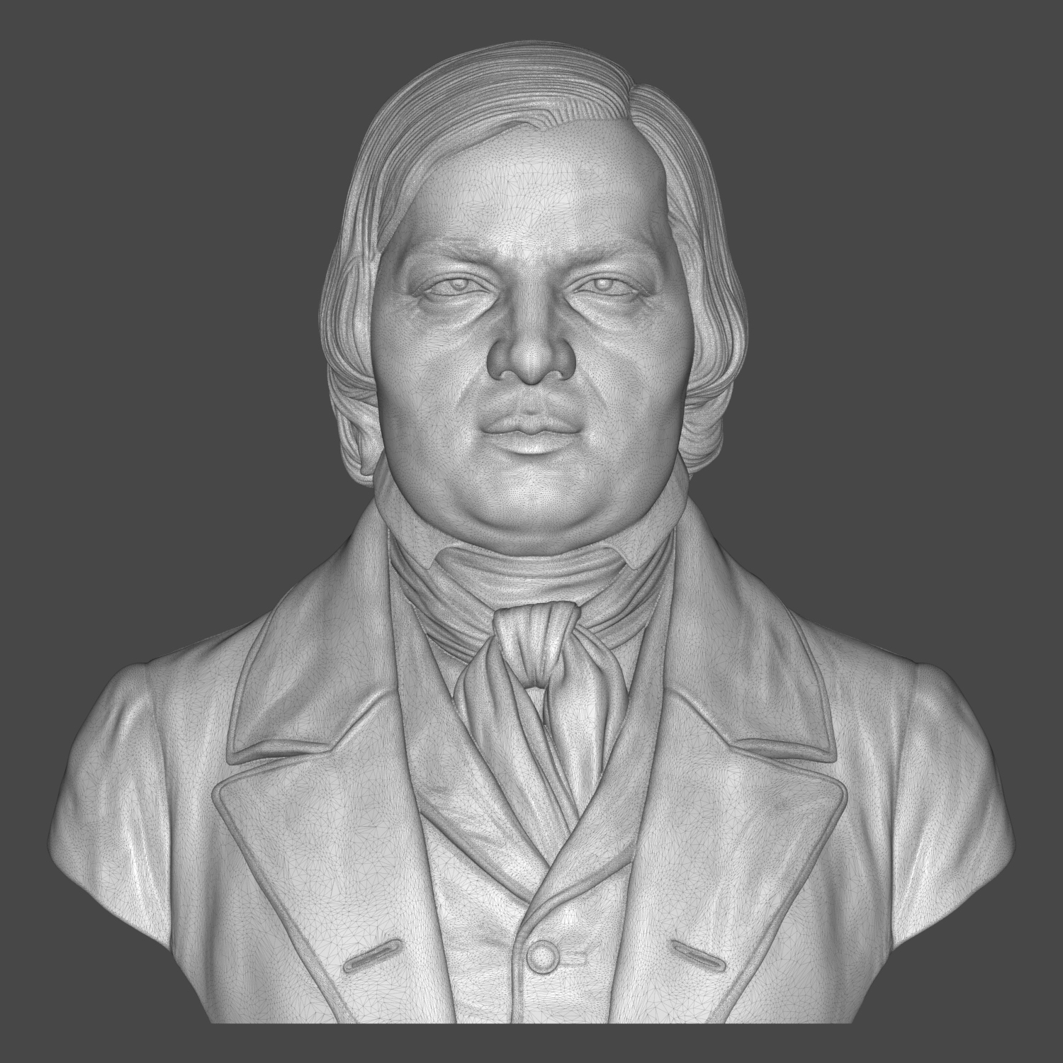 Robert Schumann 3D Printable Bust 3D Model