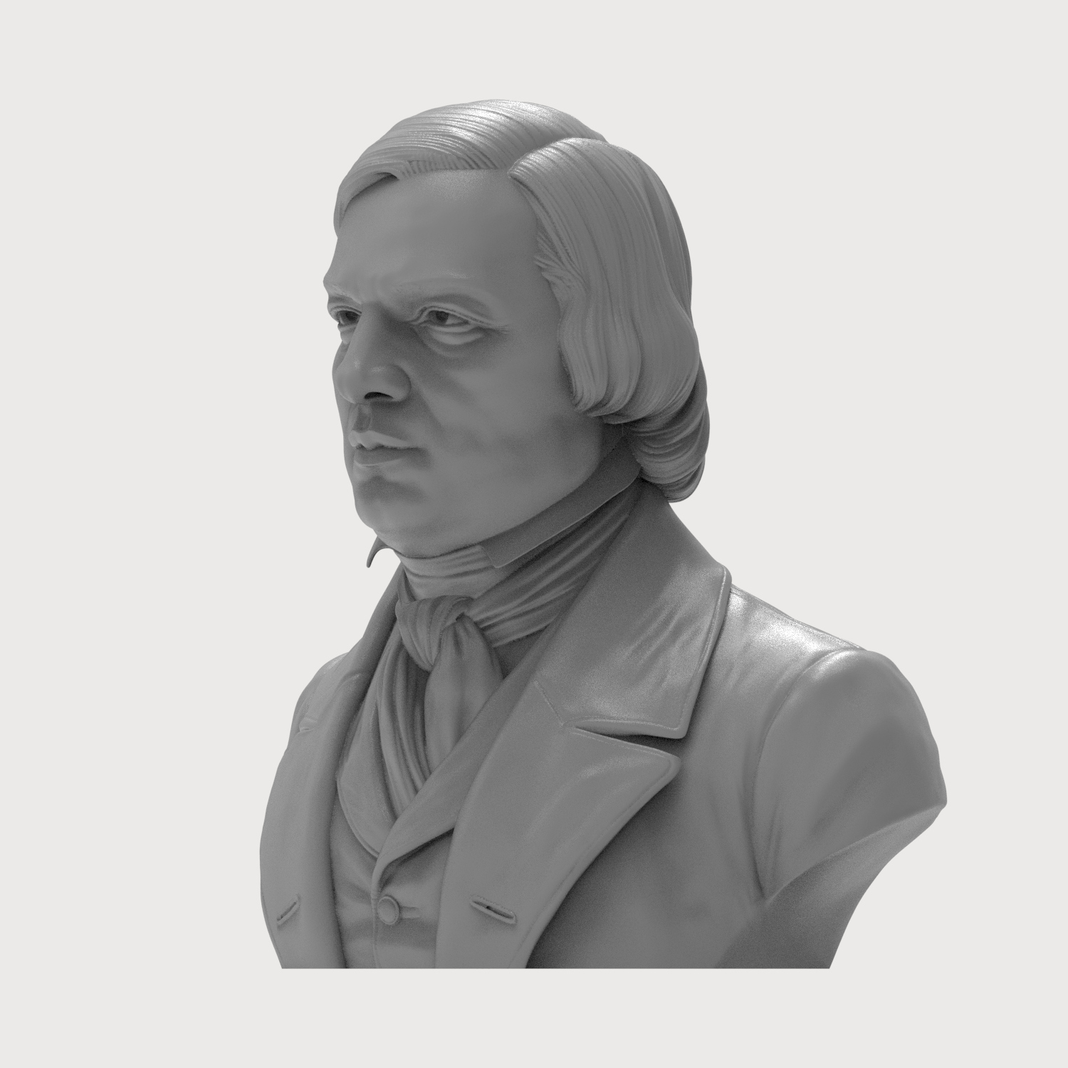 Robert Schumann 3D Printable Bust 3D Model