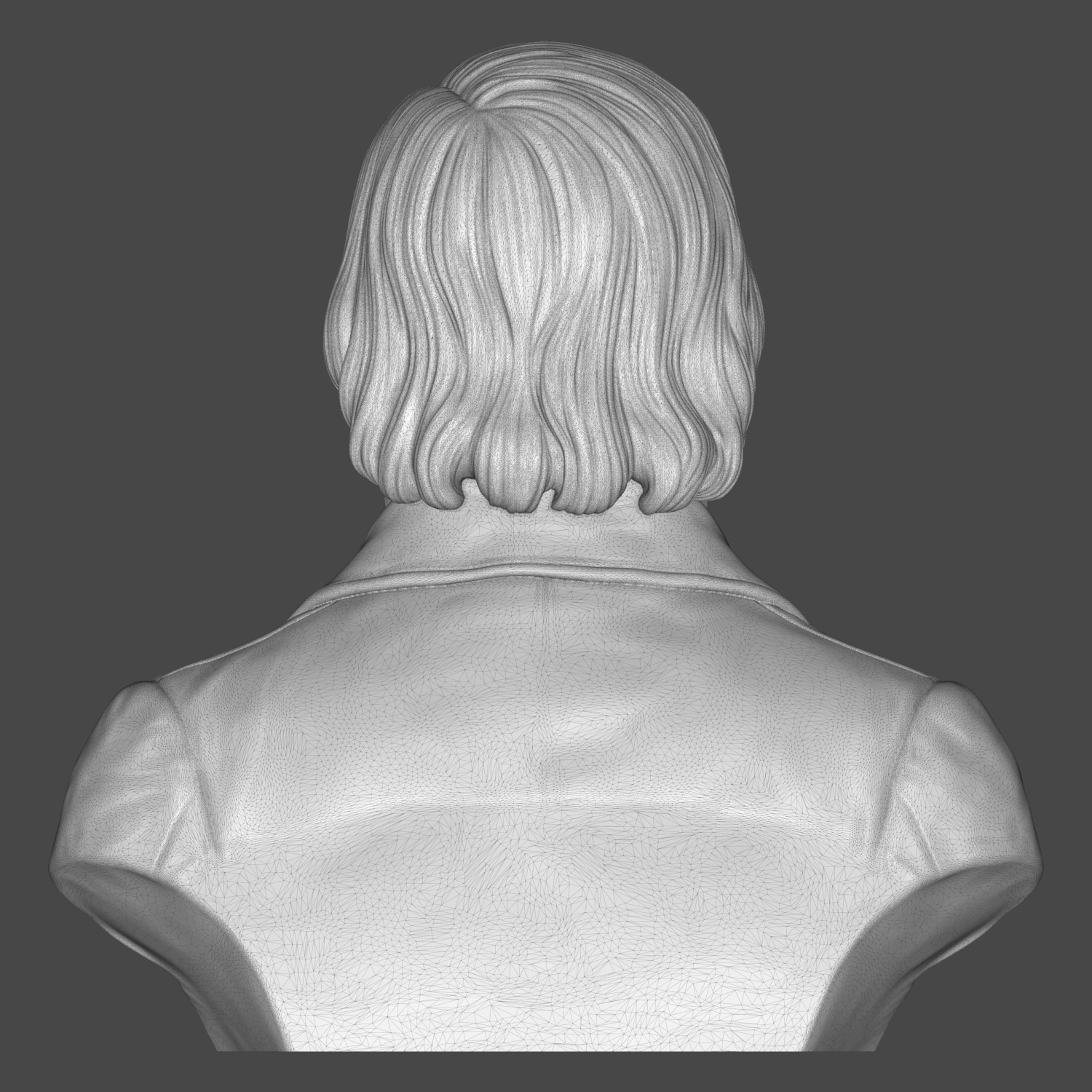 Robert Schumann 3D Printable Bust 3D Model