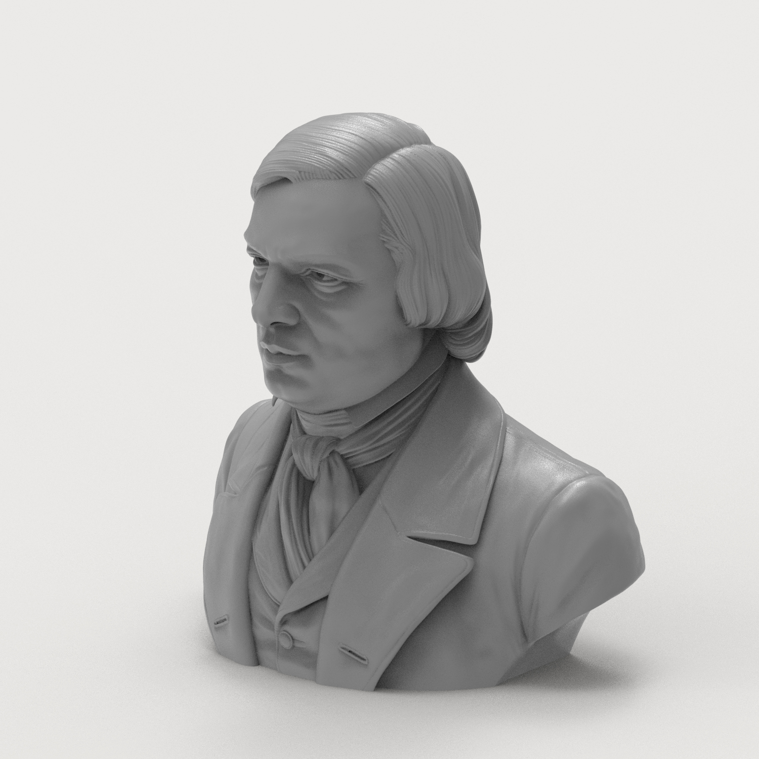 Robert Schumann 3D Printable Bust 3D Model