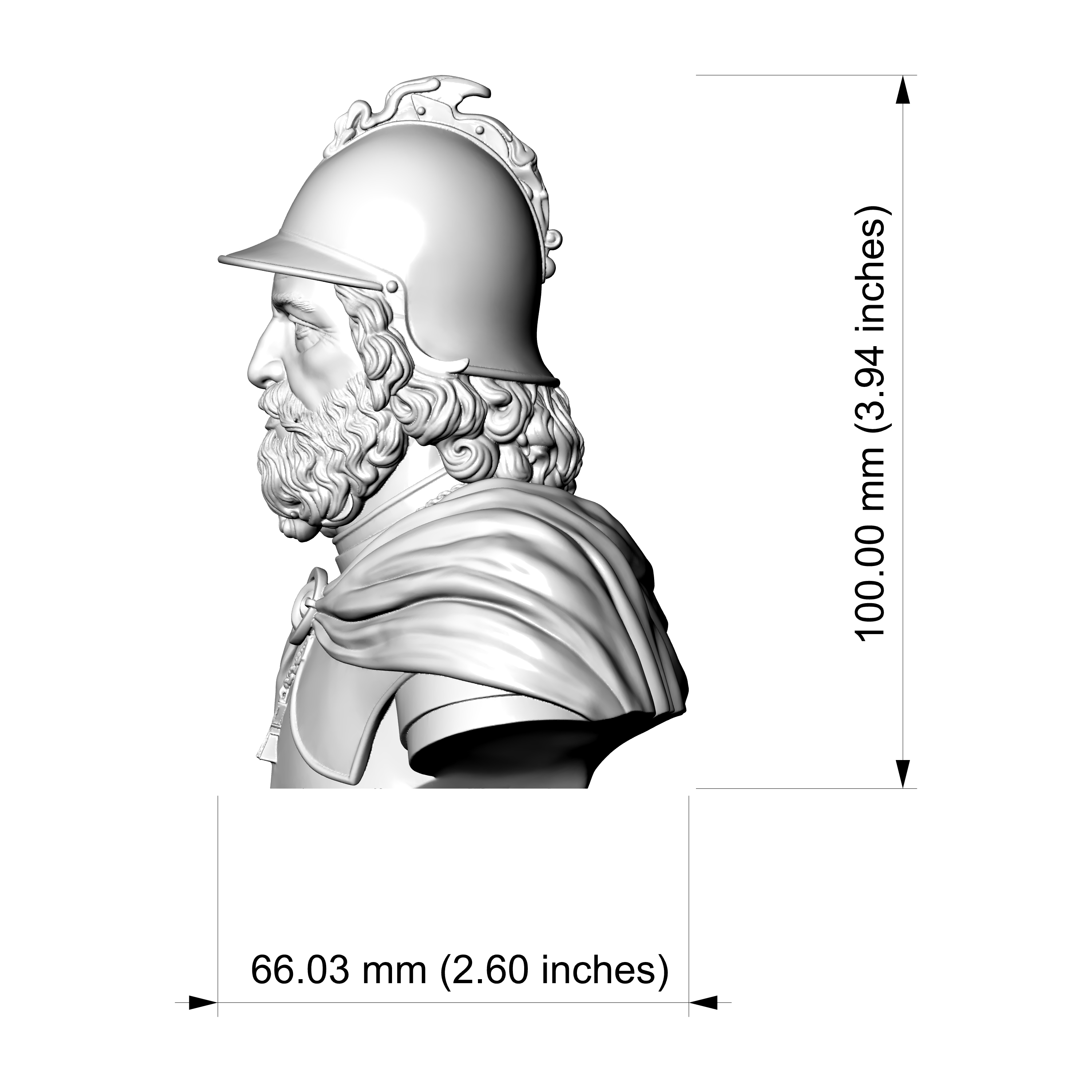 Robert the Bruce King 3D Printable Bust 3D Model