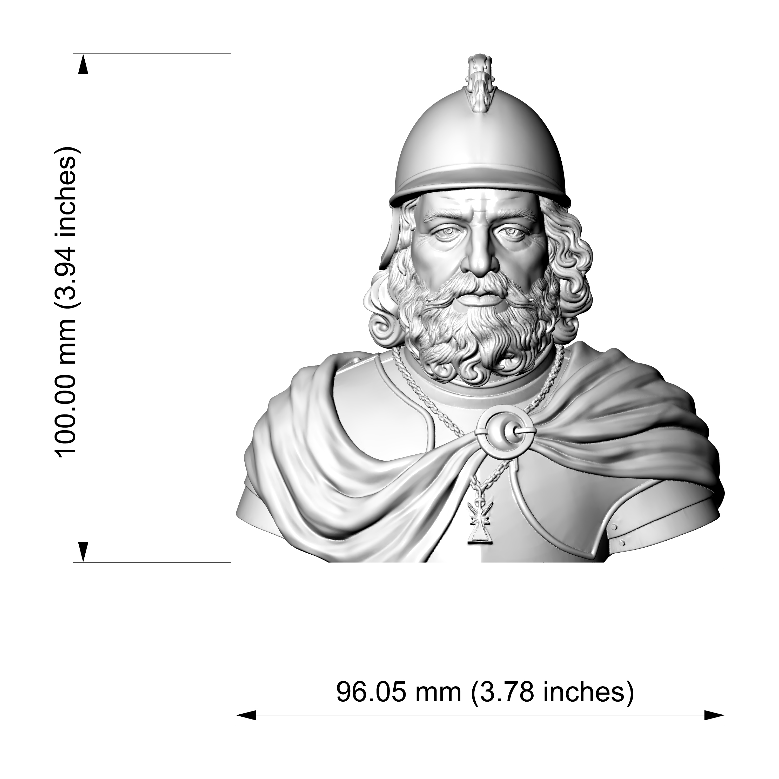 Robert the Bruce King 3D Printable Bust 3D Model