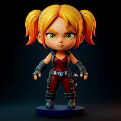 Rogue Figurine 3D Print Model