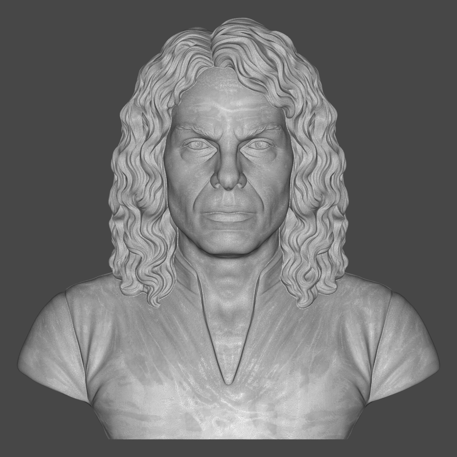 Ronnie James Dio 3D Printable Bust 3D Model