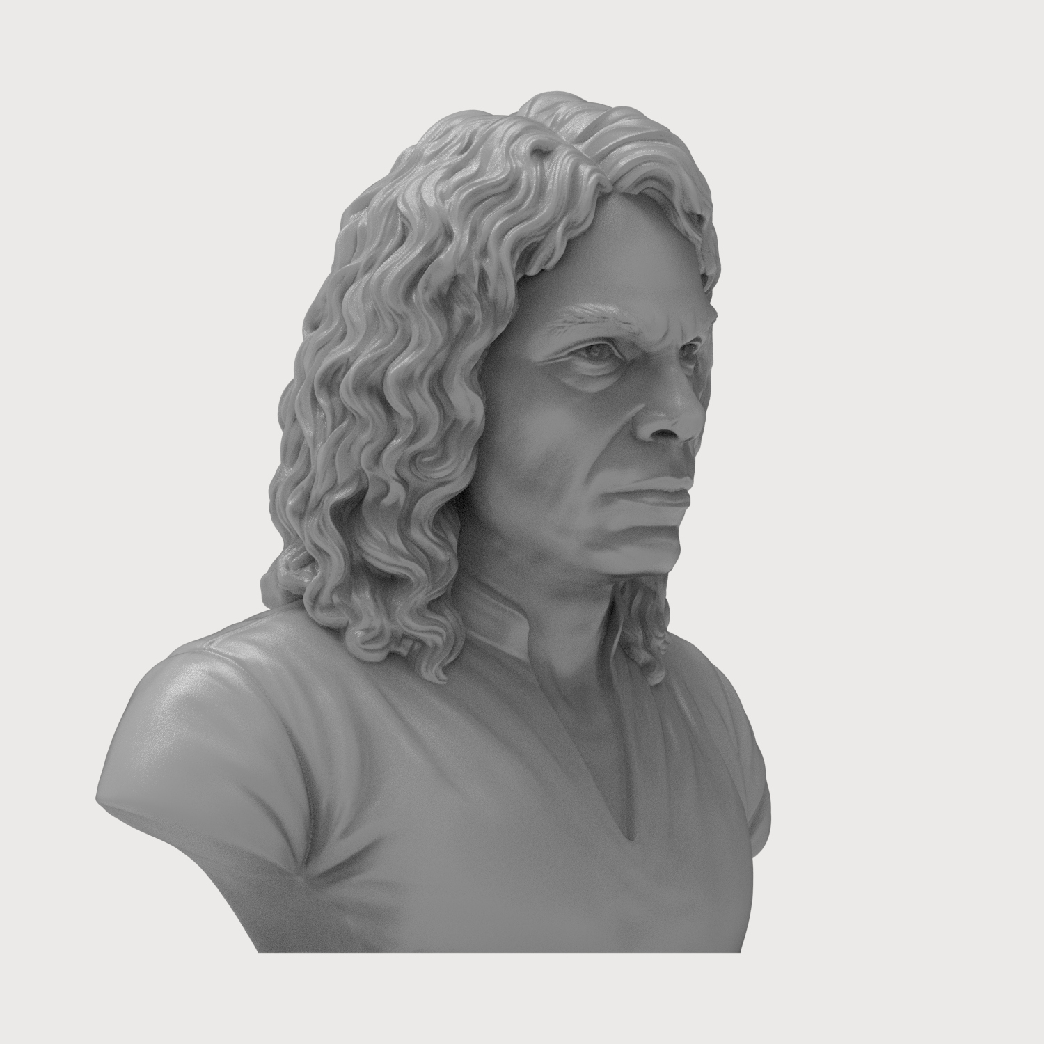 Ronnie James Dio 3D Printable Bust 3D Model