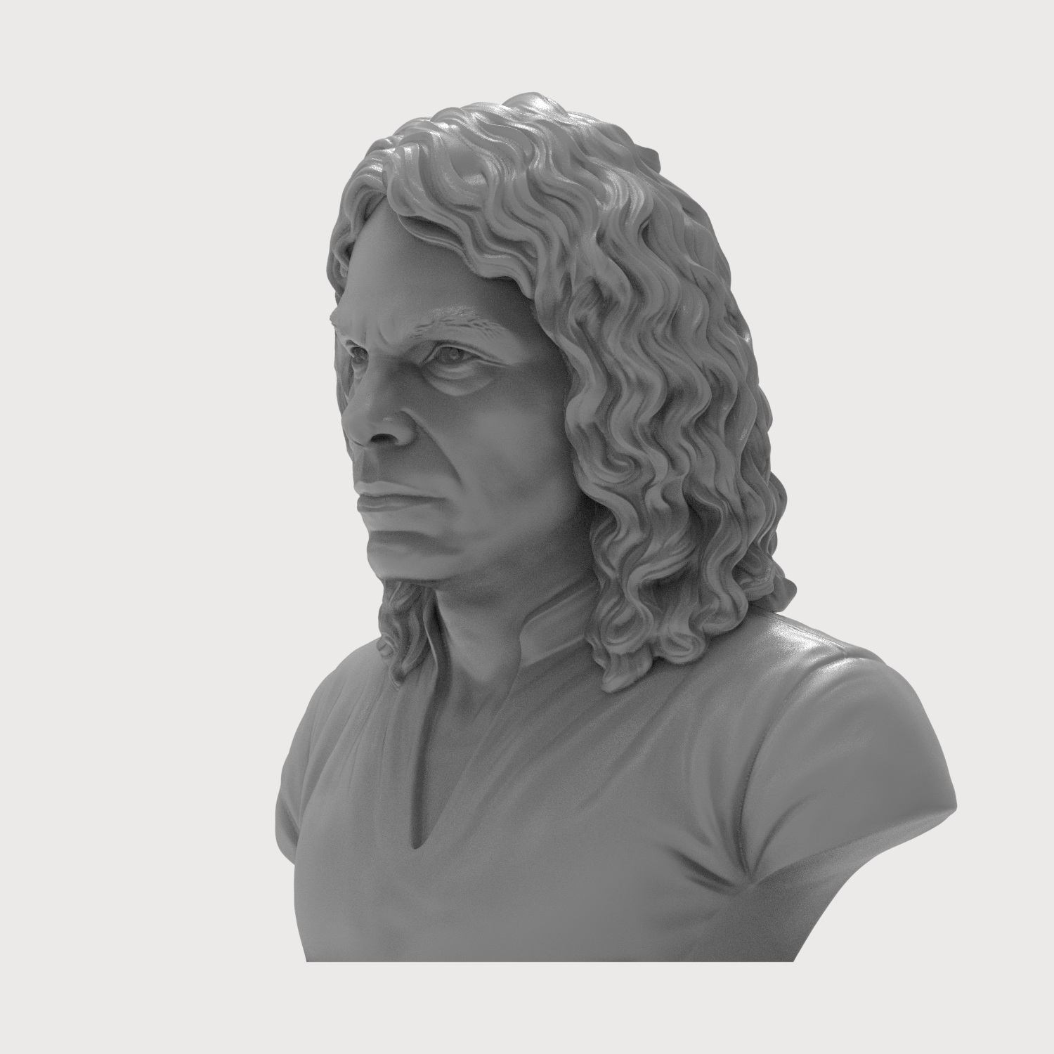 Ronnie James Dio 3D Printable Bust 3D Model
