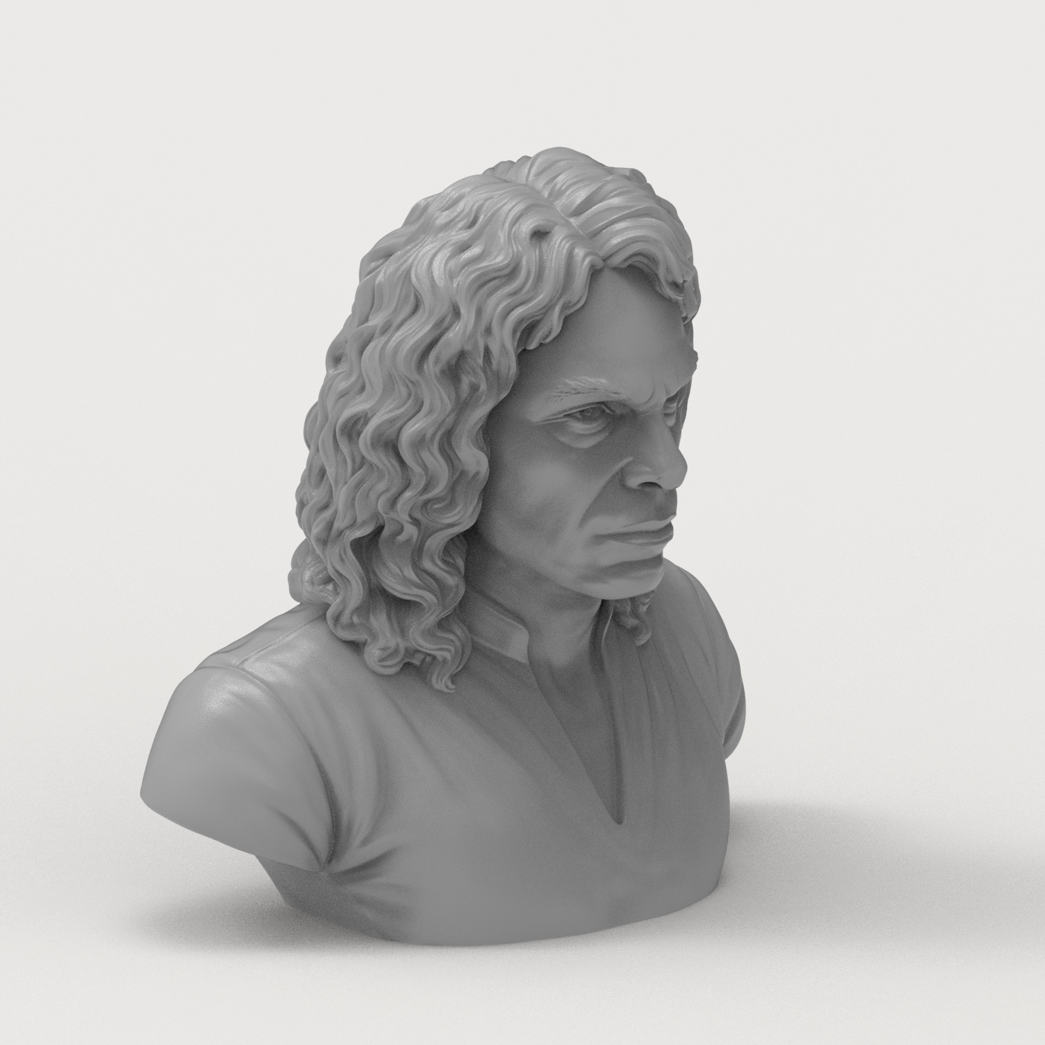 Ronnie James Dio 3D Printable Bust 3D Model