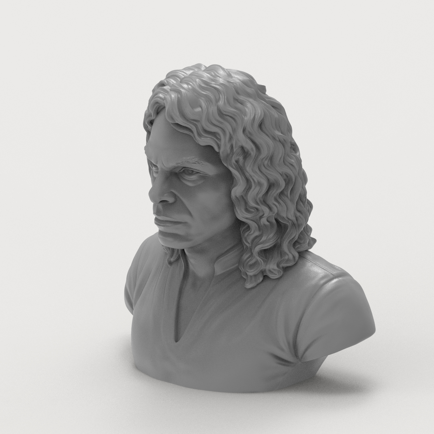 Ronnie James Dio 3D Printable Bust 3D Model