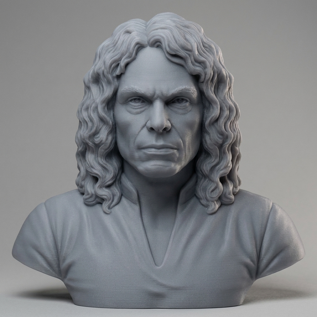 Ronnie James Dio 3D Printable Bust 3D Model