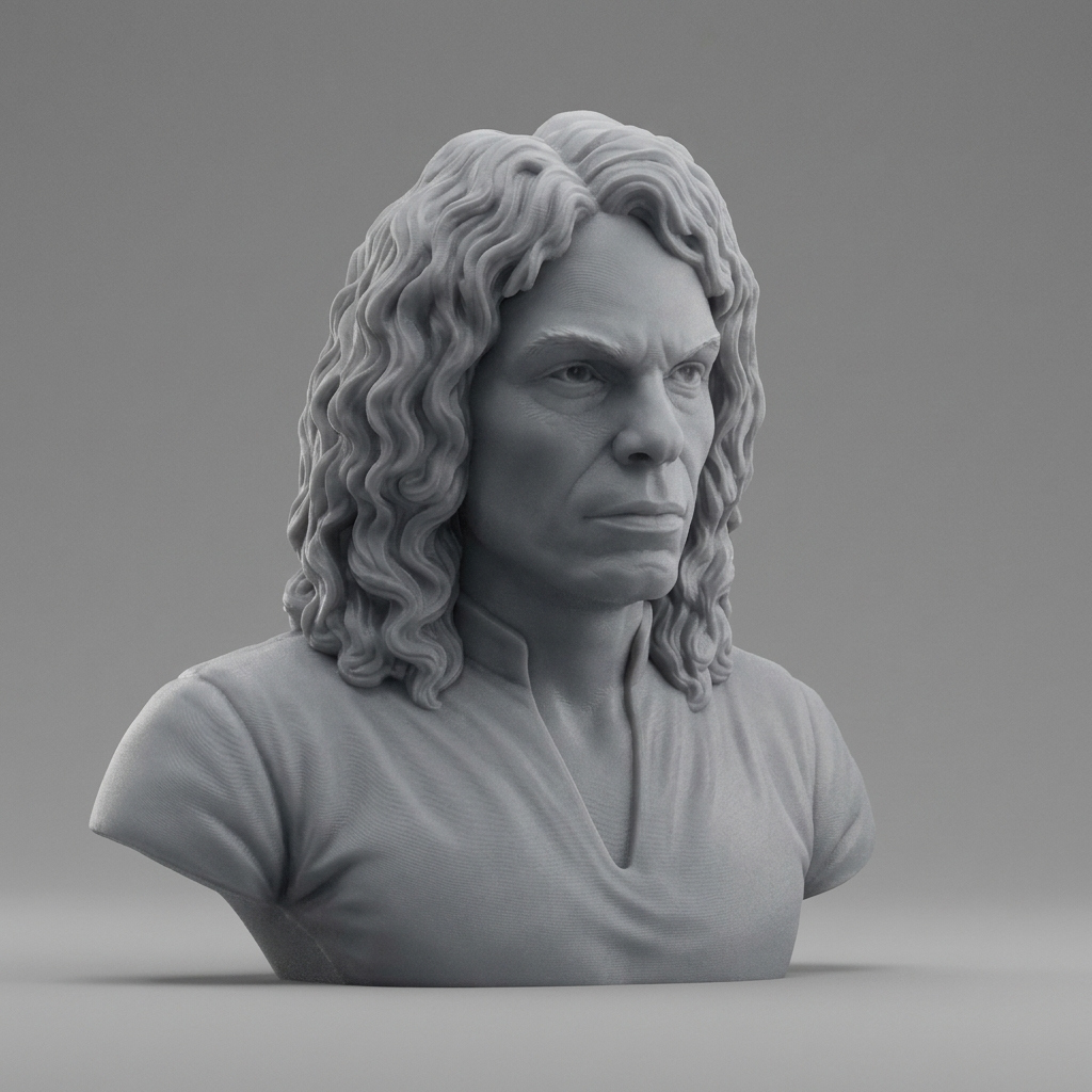Ronnie James Dio 3D Printable Bust 3D Model