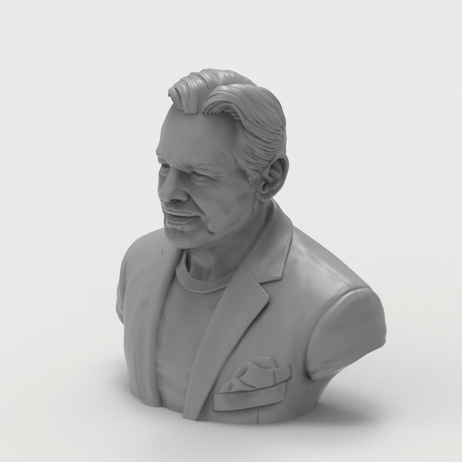 Rowdy Roddy Piper Bust 3D Print Model 3D Model