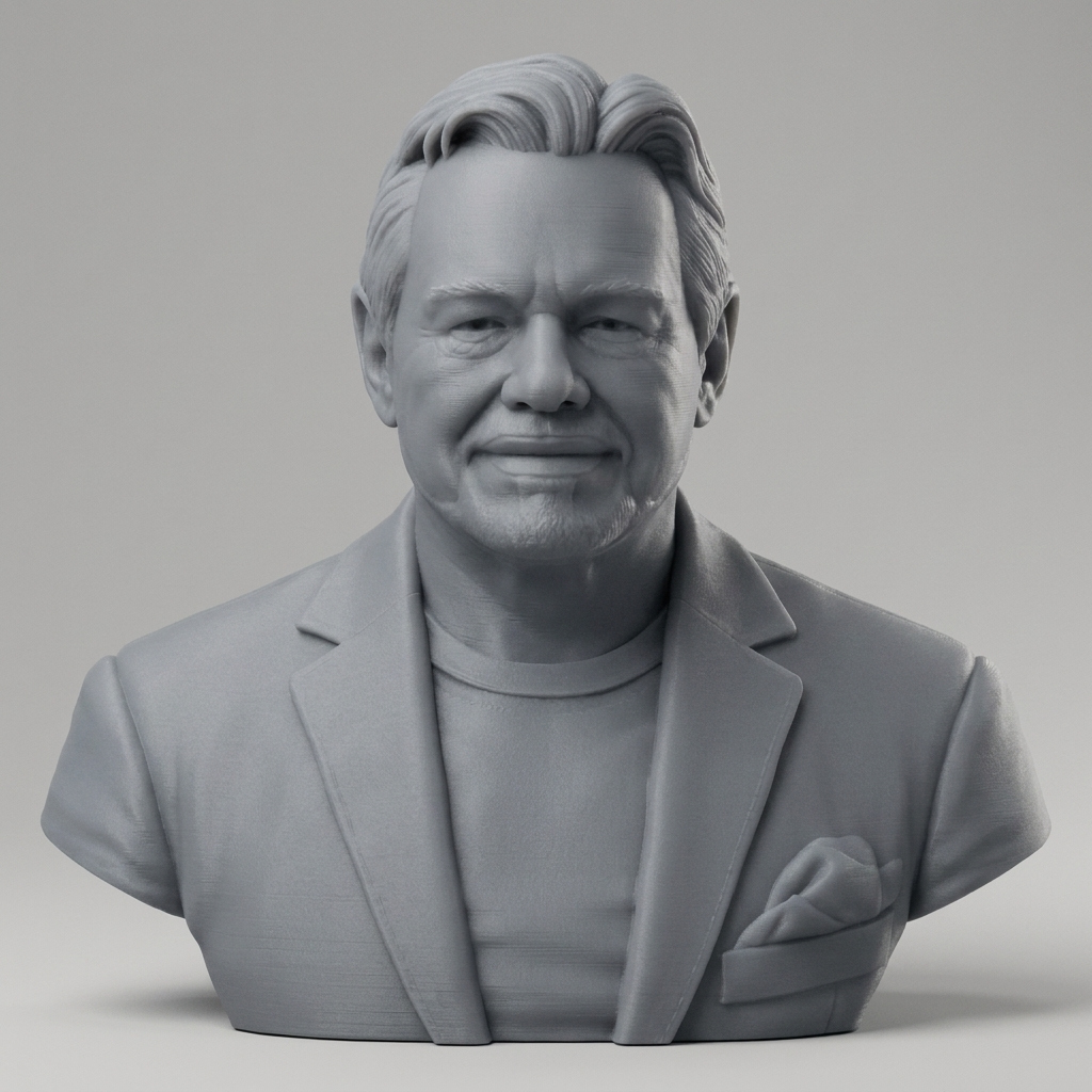 Rowdy Roddy Piper Bust 3D Print Model 3D Model