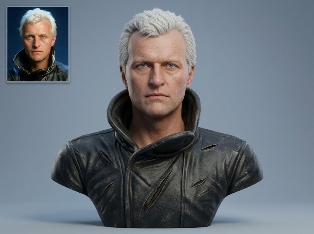 Roy Batty Blade Runner 3D Printable Bust 3D Model