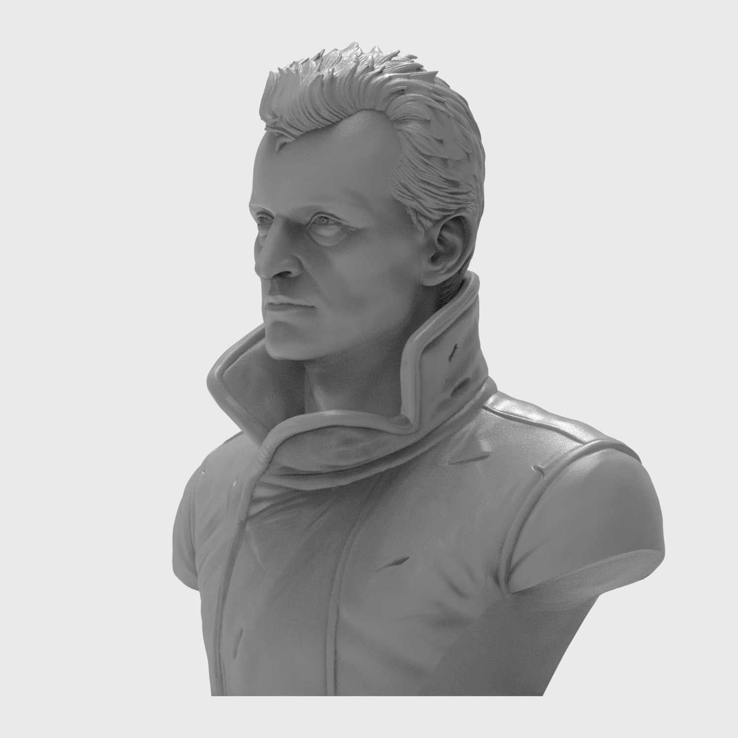 Roy Batty Blade Runner 3D Printable Bust 3D Model