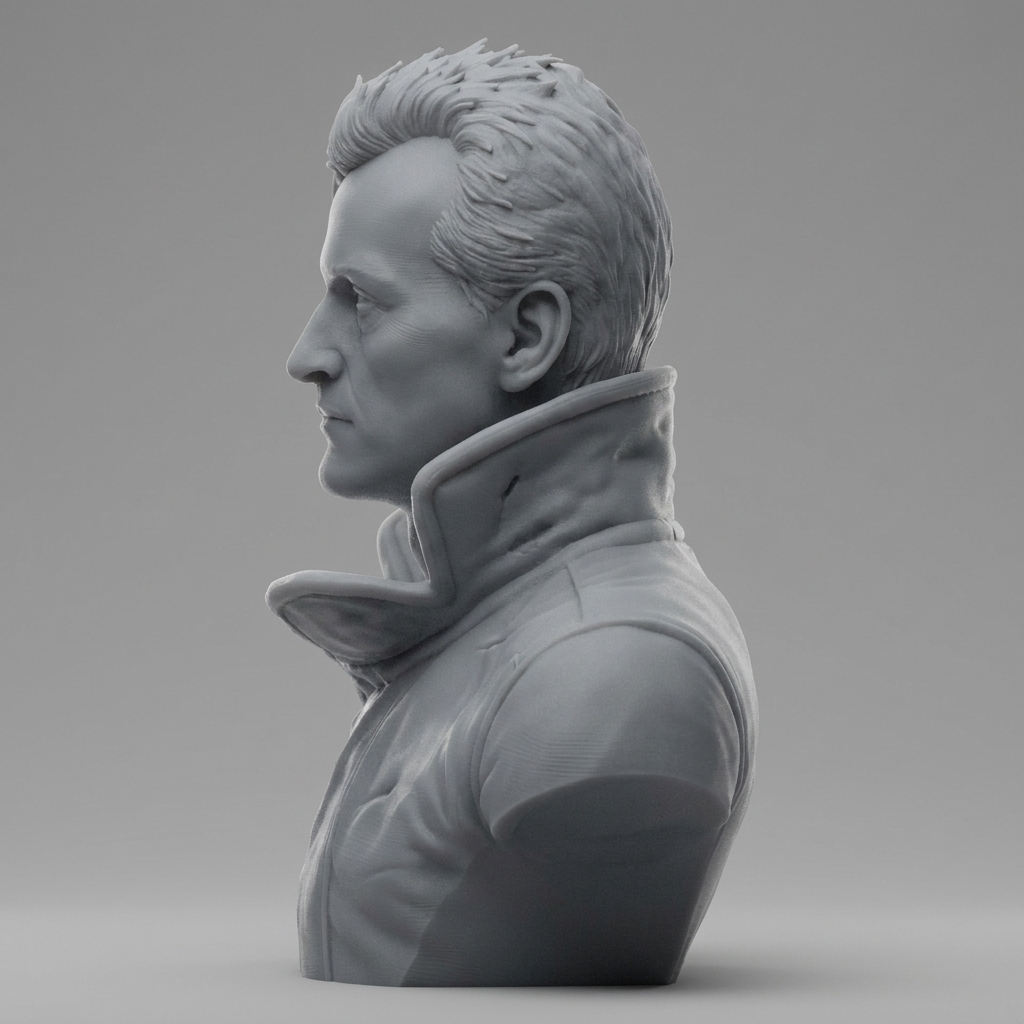 Roy Batty Blade Runner 3D Printable Bust 3D Model