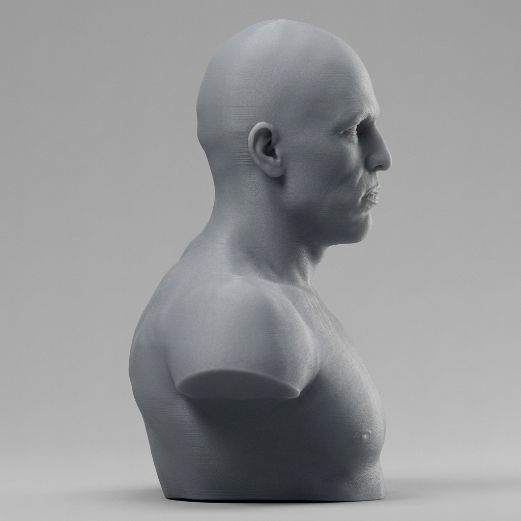 Royce Gracie 3D Printable Bust 3D Model
