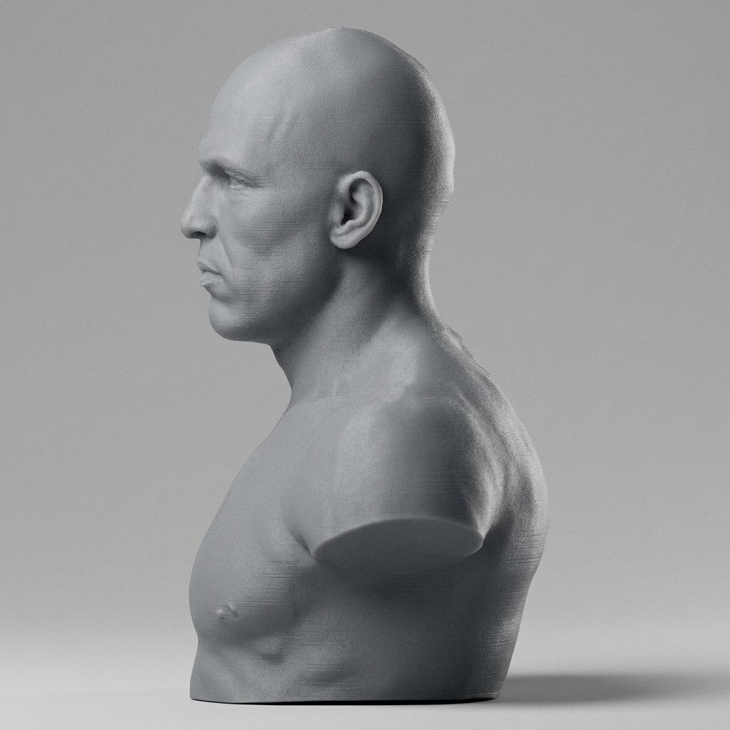 Royce Gracie 3D Printable Bust 3D Model