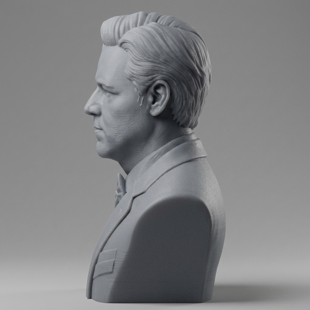 Russell Crowe 3D Printable Bust 3D Model