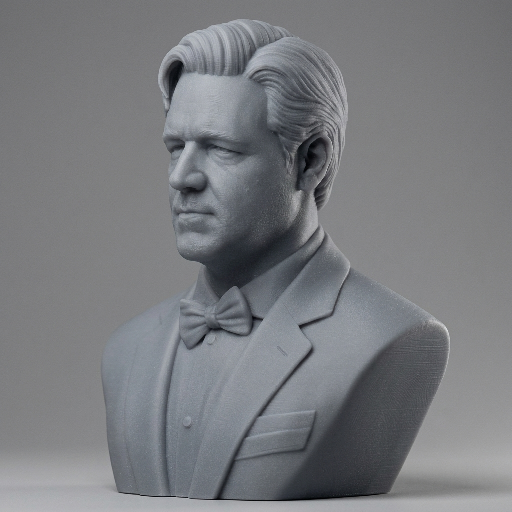 Russell Crowe 3D Printable Bust 3D Model