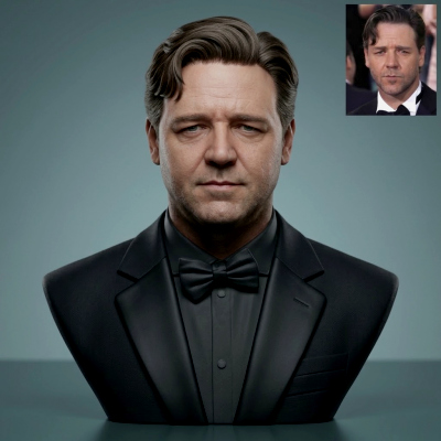 Russell Crowe 3D Printable Bust