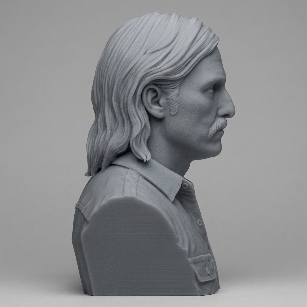 Rust Cohle True Detective 3D Printable Bust 3D Model